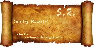 Serly Rudolf névjegykártya